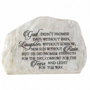 2pk -Garden Rock God Didn't Promise Days With - (Pack of 2)