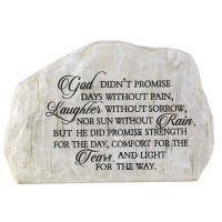 2pk -Garden Rock God Didn't Promise Days With - (Pack of 2)