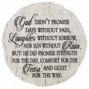 2pk -Garden Stone God Didn't Promise Days - (Pack of 2)