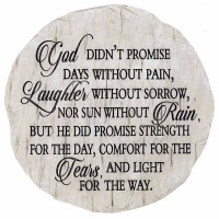 2pk -Garden Stone God Didn't Promise Days - (Pack of 2)