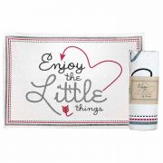Rug Enjoy...things Cotton 36x24 Natural - (Pack of 2)
