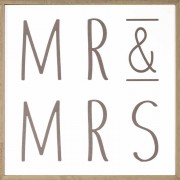 Framed Wall Art Art Mr & Mrs 10x10