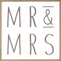 Framed Wall Art Art Mr & Mrs 10x10