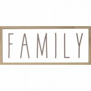 Framed Wall Art Art Family 10x4