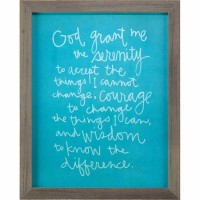 Framed Wall Art Serenity Prayer 19x23 Od