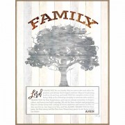 Framed Wall Art Family Prayer Tree 21x27 Od
