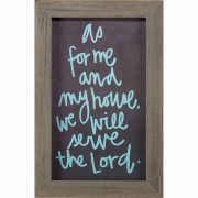 Framed Wall Art As For Me Josh.24:15 12x17 Od