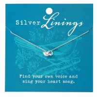 2pk -Necklace Bird Silver Plated 16 Inches +2 Ext Chain - (Pack of 2)