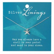 2pk -Necklace Starfish Silver Plated 16 Inches +2 Ext Chain - (Pack of 2) 2pk -Necklace Starfish Silver Plated 16 Inches +2 Ext Chain - (Pack of 2)