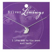 2pk -Necklace Moon Silver Plated 16 Inches +2 Ext Chain - (Pack of 2) 2pk -Necklace Moon Silver Plated 16 Inches +2 Ext Chain - (Pack of 2)