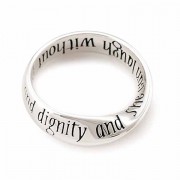 2pk -Ring Clothed Mobius Silver Plated Sz 7 - (Pack of 2)
