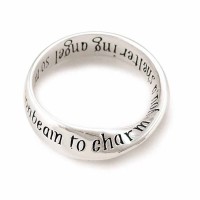 2pk -Ring Sunbeam Mobius Silver Plated Sz 6 - (Pack of 2)