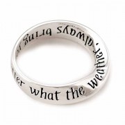2pk -Ring Wherever.. Mobius Silver Plated Sz 8 - (Pack of 2)