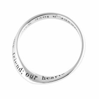 2pk -Ring Granddaughter Mobius Silver Plated Sz 6 - (Pack of 2)