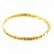 2pk -Bracelet Never Influence Gld Plt 2-5/8 Bangl - (Pack of 2) 2pk -Bracelet Never Influence Gld Plt 2-5/8 Bangl - (Pack of 2)