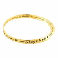 2pk -Bracelet Never Influence Gld Plt 2-5/8 Bangl - (Pack of 2) 2pk -Bracelet Never Influence Gld Plt 2-5/8 Bangl - (Pack of 2)