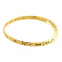 2pk -Bracelet Love You To.. Gld Plt 2-5/8 Bangle - (Pack of 2) 2pk -Bracelet Love You To.. Gld Plt 2-5/8 Bangle - (Pack of 2)