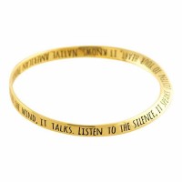 2pk -Bracelet Listen To Wind.. Gld Plt 2-5/8 Bngl - (Pack of 2)