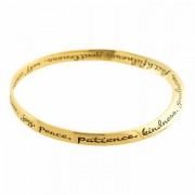 2pk -Bracelet Love Joy Peace Gld Plt 2-5/8 Bangle - (Pack of 2) 2pk -Bracelet Love Joy Peace Gld Plt 2-5/8 Bangle - (Pack of 2)