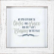 Framed Wall Art We Open Our Home 13x13 Od