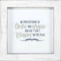 Framed Wall Art We Open Our Home 13x13 Od