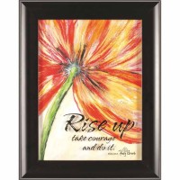 Framed Wall Art Floral Ezra 10:4 Wd/gls 12x16