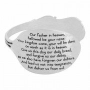 Bracelet-lord's Prayer Sppon Cuff Silver Plated
