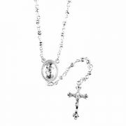 Rosary Silver Plated 3mm Filigree/madonna Center