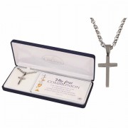 Necklace box Cross Stainless Steel 1 1/8 Inches -18 Inches Ch