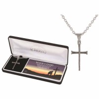 Necklace man Of God Nail Cross Steels Steel 24 Ch