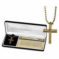 Necklace I Said Prayer Cross Brs Ox 1.25 24 Inches Chain