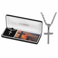 Necklace-at The Cross Stainless Steel 1/18 Inches -24 Inches Chain