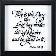 Framed Wall Art This Is The Day 12x12 Od