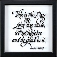 Framed Wall Art This Is The Day 12x12 Od