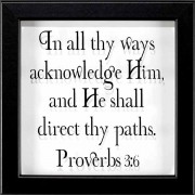 2pk -Framed Wall Art In All Thy Ways 10x10 Od - (Pack of 2)