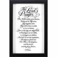 Framed Wall Art The Lord's Prayer 11x16 Od