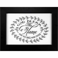Framed Wall Art God Bless This Home 26x20 Od