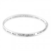Bracelet Silver Plated Prov 3:5-6 Mobius