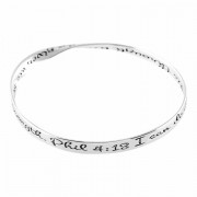 2pk -Bracelet Ph 4:13 Wide Mob Silver Plated 2.625 In - (Pack of 2) 2pk -Bracelet Ph 4:13 Wide Mob Silver Plated 2.625 In - (Pack of 2)