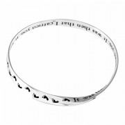 2pk -Bracelet Footprints Mobius Silver Plated 2.625x1.625 - (Pack of 2) 2pk -Bracelet Footprints Mobius Silver Plated 2.625x1.625 - (Pack of 2)