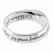 Ring Gal 5:22 Wide Mob Silver Plated - (Pack of 2)