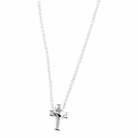 2pk -Necklace God's Girl Mini Cross/Heart Silver Plated 16 Ch - (Pack of 2) 2pk -Necklace God's Girl Mini Cross/Heart Silver Plated 16 Ch - (Pack of 2)