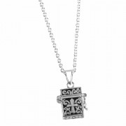 2pk -Necklace Silver Plated Sqr Prayer Box-18 Inches +1 Inches Ch - (Pack of 2) 2pk -Necklace Silver Plated Sqr Prayer Box-18 Inches +1 Inches Ch - (Pack of 2)