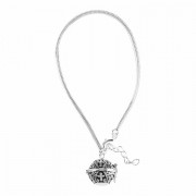 2pk -Bracelet Silver Plated Glb Prayer Box-7.5+1 Inches Ch - (Pack of 2) 2pk -Bracelet Silver Plated Glb Prayer Box-7.5+1 Inches Ch - (Pack of 2)