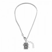 2pk -Bracelet Silver Plated Sqr Prayer Box-7.5+1 Inches Ch - (Pack of 2) 2pk -Bracelet Silver Plated Sqr Prayer Box-7.5+1 Inches Ch - (Pack of 2)