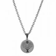 2pk -Necklace tennis-him-Stainless Steel 1 Inches -24 Inches Ch - (Pack of 2) 2pk -Necklace tennis-him-Stainless Steel 1 Inches -24 Inches Ch - (Pack of 2)