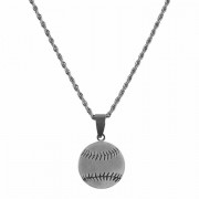 2pk -Necklace softball-her-Stainless Steel 13/16 Inches -18 Inches Ch - (Pack of 2) 2pk -Necklace softball-her-Stainless Steel 13/16 Inches -18 Inches Ch - (Pack of 2)