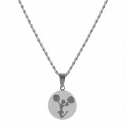 2pk -Necklace cheerleader-her-Stainlessstl 13/16 Inches -18 Inches Ch - (Pack of 2)