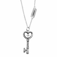 Necklace key Believe Acts 16:31 Silver Plated 18 Inches Ch