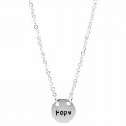 Necklace minis Hope Rom5:5 Silver Plated 18 Inches Ch
